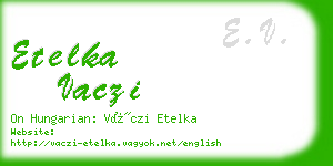 etelka vaczi business card